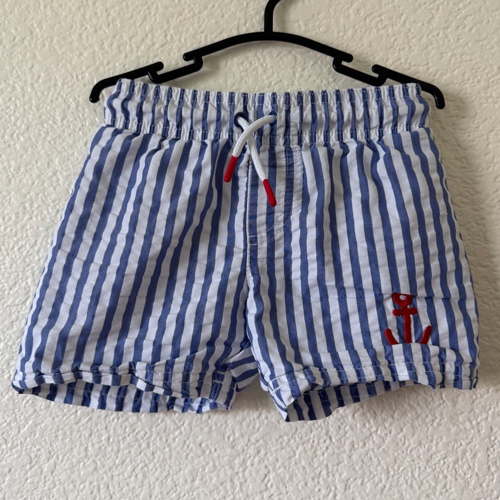 Striped Swim Trunks